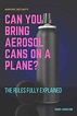 Can You Bring Aerosol Cans on a Plane? The Rules Explained