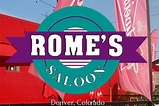 Rome's Saloon menu in Denver, Colorado, USA