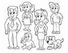 DIBUJOS DE FAMILIA ® Imágenes para colorear y pintar