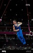 Jonathan Horton (USA) competing on the Rings during the Men's Team ...