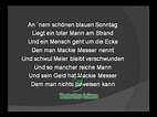 Drei Groschenoper - Moritat - Mack the Knife - MACKIE MESSER von ...