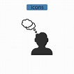thinking icons symbol vector elements for infographic web 8546369 ...
