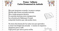 Poema Infancia De Carlos Drummond De Andrade Com Interpretação - Poemas ...