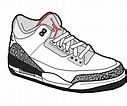 Jordan Drawing Shoes at GetDrawings.com | Free for personal use Jordan ...