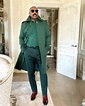 Steve Harvey Wears Green Bottega Veneta Look During Trip to Paris ...