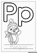 Letter P Coloring Page for Kids - Easy Peasy Colorings