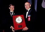 Microsoft Co-founder Bill Gates receives the Golden Plate Award from ...