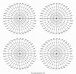 Polar Graph Paper (Printable PDF with Radians and Degrees) – DIY ...