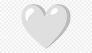 White Heart Emoji - Corazon Blanco Emoji Png,White Heart Png - free ...