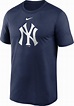 Nike New York Yankees Navy Large Logo Legend Dri-fit T-shirt in Blue ...