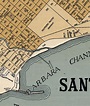 Old map Santa Barbara California 1920 - VINTAGE MAPS AND PRINTS