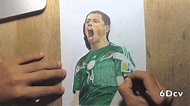 Dibujo de Chicharito Hernández celebrando un gol vs Croacia en Brasil ...