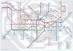 Mapa do metrô (tube) de Londres : estações e linhas
