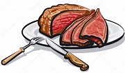 Roast beef meat — Stock Vector © olegtoka1967 #169532518