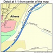 Athens Ohio Street Map 3902736