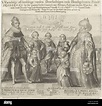 Ritratto di Federico V, sua moglie Elisabetta Stuart, re e regina di ...