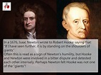 Isaac Newton & Robert Hooke: The secret to the "standing o… | Flickr