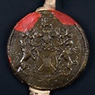 The Great Seal from a Charter of Oliver Cromwell in favour of the ...