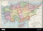 1907 El mapa de Asia Menor Atlas de geografía antigua y clásica por ...