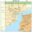 Montague Michigan Street Map 2655100