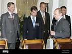Der russische Präsident Vladimir Putin Vordergrund erster ...