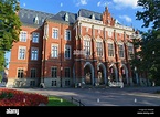 Fassade der Jagiellonen Universität in Krakau, Polen Stockfotografie ...