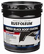 Black Rust-Oleum Roofing 350 Fibered Roof Coating, 4.75 Gallons ...