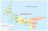 prince-edward-island-mapa - Canada Ponto