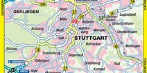 Karte von Stuttgart (Stadt in Deutschland, Baden-Württemberg) | Welt ...