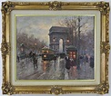 Jean Boyer b.1915 French Street Scene Oil Painting