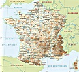 Carte de France - Villes - Voyages - Cartes