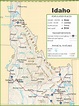 Idaho highway map - Ontheworldmap.com