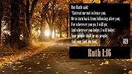 Ruth 1.16 | This Is TRUTH
