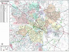 Richmond Virginia Wall Map (Premium Style) by MarketMAPS - MapSales
