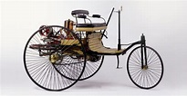 Considered to be the world’s ‘first automobile’. Benz Patent Motorwagen ...