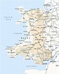 Political map of Wales - royalty free editable vector map - Maproom