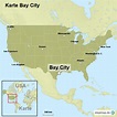 StepMap - Karte Bay City - Landkarte für USA