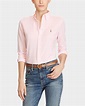 Camisa rosa de mujer Polo Ralph Lauren con cuello abotonado · Polo ...