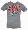 Star Wars Mens T-Shirt - Classic Red Logo Over X-Wing Image (2X-Large ...