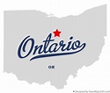 Map of Ontario, OH, Ohio