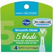 Kroger® 5 Blade Smooth Glide Shave System Refill, 4 ct - Kroger