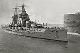 Lead ship of her class Italian battleship Conte di Cavour enters ...