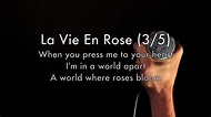 La Vie En Rose | Lyric - YouTube