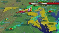 Doppler Radar Tracking Storms Through Maryland - YouTube