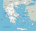 Mapa de Grecia - mapas políticos y físicos. Para estudiantes y turistas ⚓