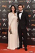 Raúl Arévalo y su pareja Melina Matthews en la alfombra roja de los ...