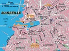 Map of Marseille, France