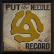 Put the Needle on the Record Framed Vintage Advertisement in Yellow and ...