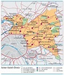 Carte de la Seine-Saint-Denis - Seine-Saint-Denis carte département 93