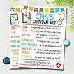 CNA Survival Kit Gift Tags National Nursing Assistants Day - Etsy
